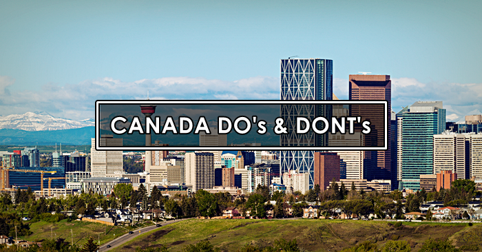 canada dos and donts