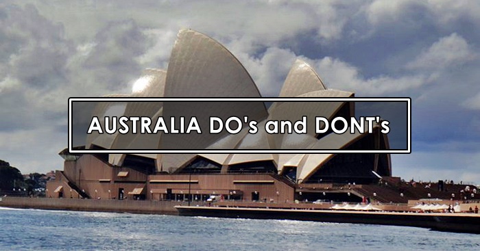 australia dos and donts