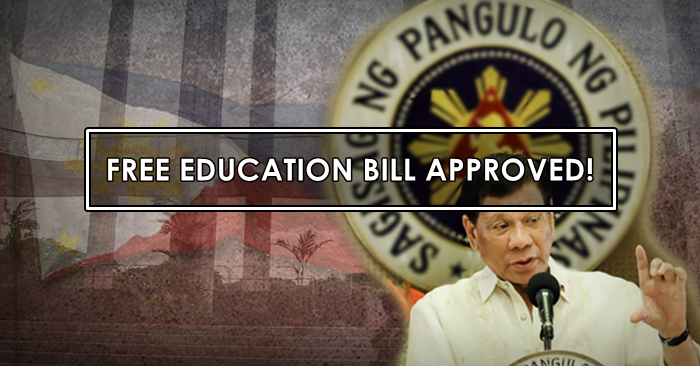 president duterte photo approves free education philippines