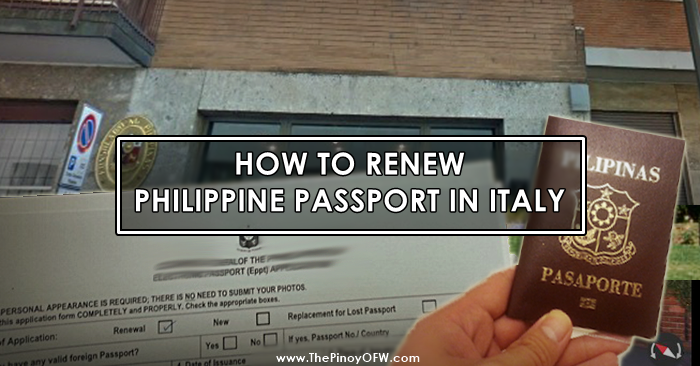 renew passport italy