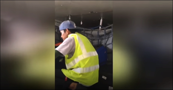 airline baggage employe steal