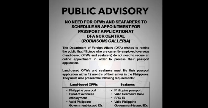 ofw lane phil passport renewal