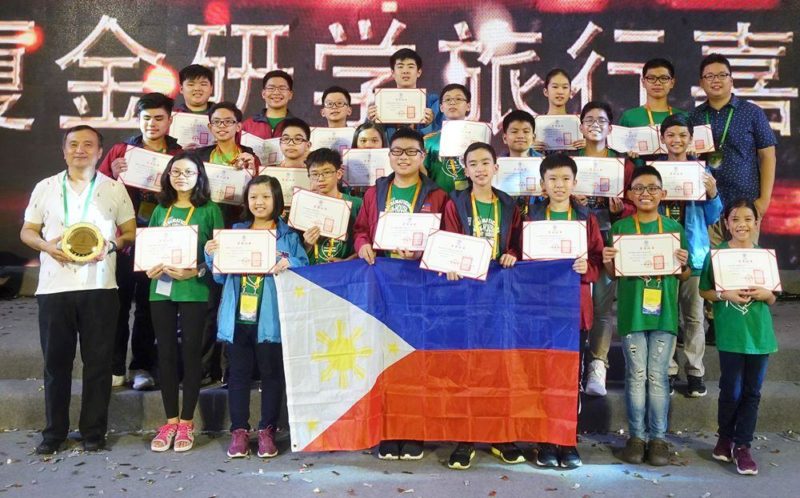 filipino delegates china win math competition