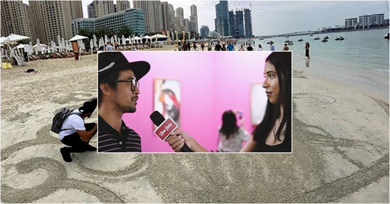 Dubai-based Filipino Sand Artist Gets Featured by Italian Media Outlet