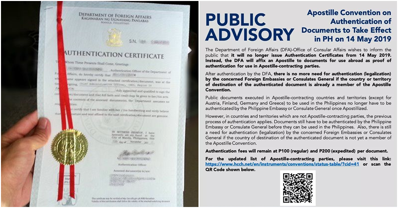 Advisory No More Red Ribbon Affixed on PH Documents
