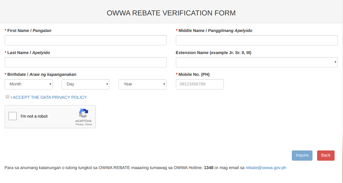 Owwa Rebate Program