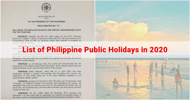 List Of Philippine Public Holidays In The Pinoy Ofw