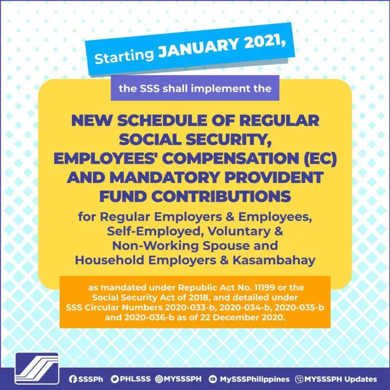 SSS Monthly Contribution Table & Schedule of Payment 2023 - The Pinoy OFW