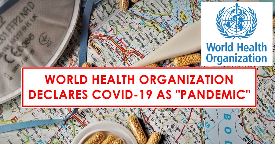 world health org declares pandemic