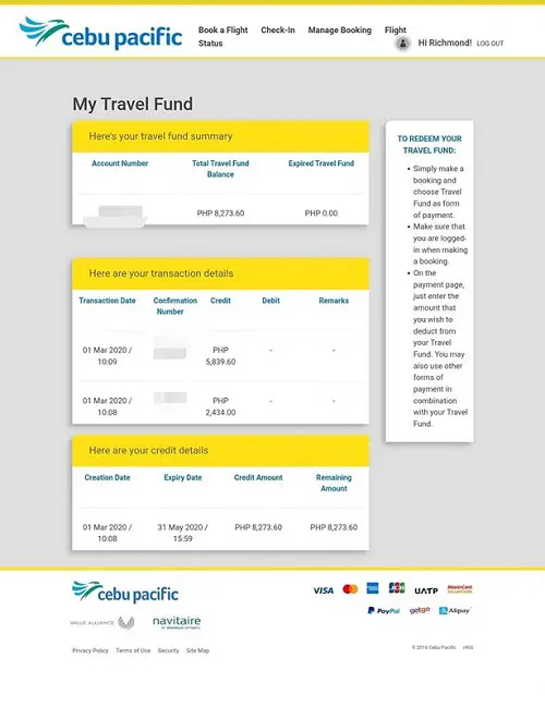 e travel form cebu pacific