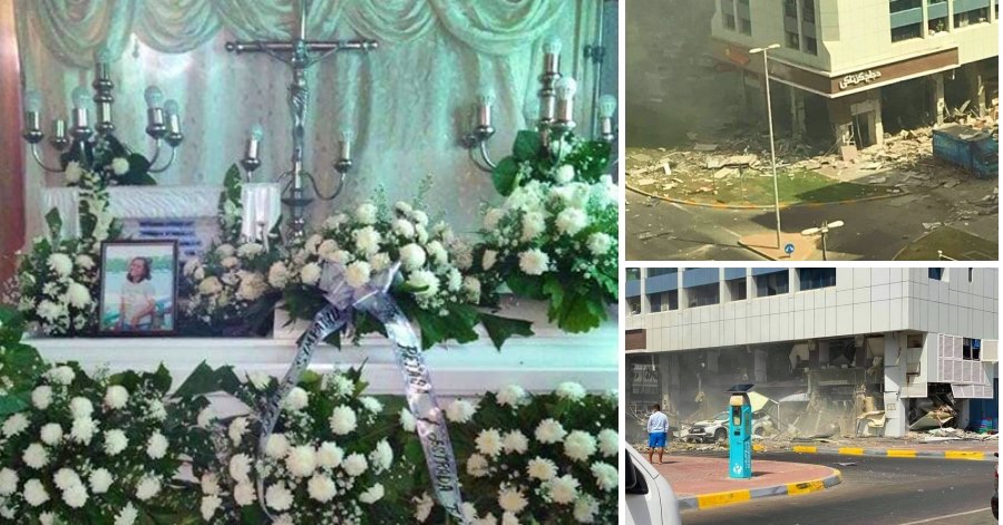 rip remains of filipina in abu dhabi blast arrive in dumaguete