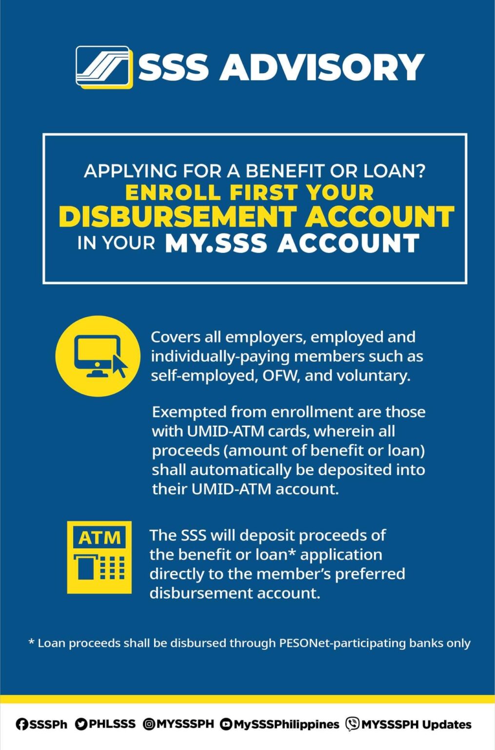 SSS Disbursement Account Enrollment Module (DAEM) - The Pinoy OFW