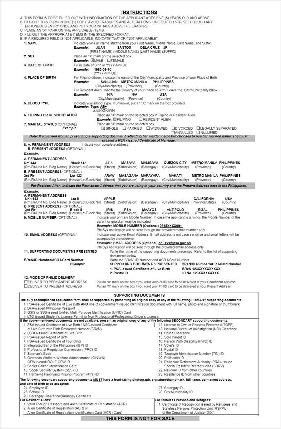 PhilSys Application Form (1)