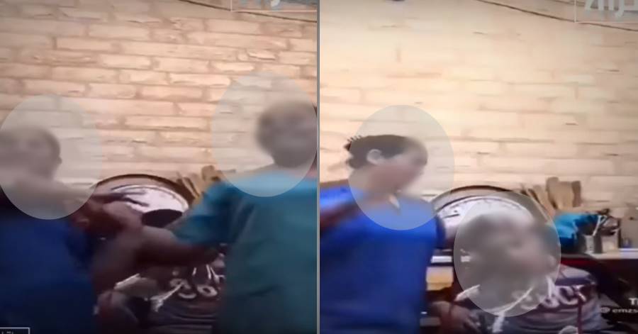 domestic helper pull hair ward tiktok video