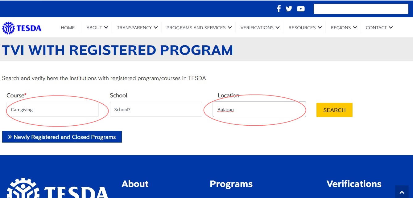How to Apply for TESDA Caregiving Course Online