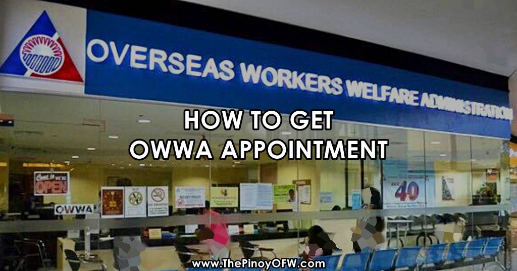 how to get owwa appointment online