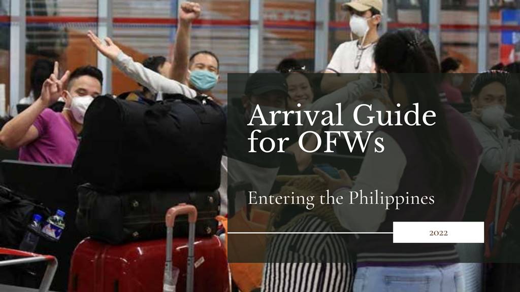 arrival guide for ofws entering philippines