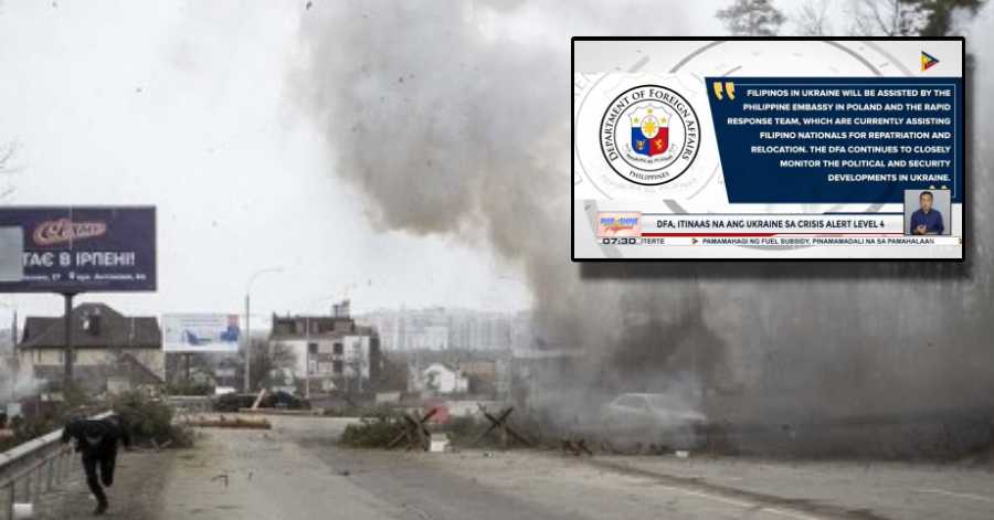 [BREAKING NEWS] DFA Instates Alert Level 4 in Ukraine