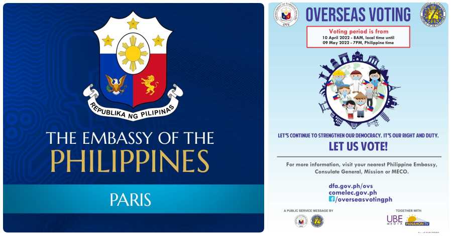 The overseas absentee voting, which is one of the most anticipated events for Filipinos all over the world, especially those in France, will take place from 10 April to 9 May – spanning a whole month.