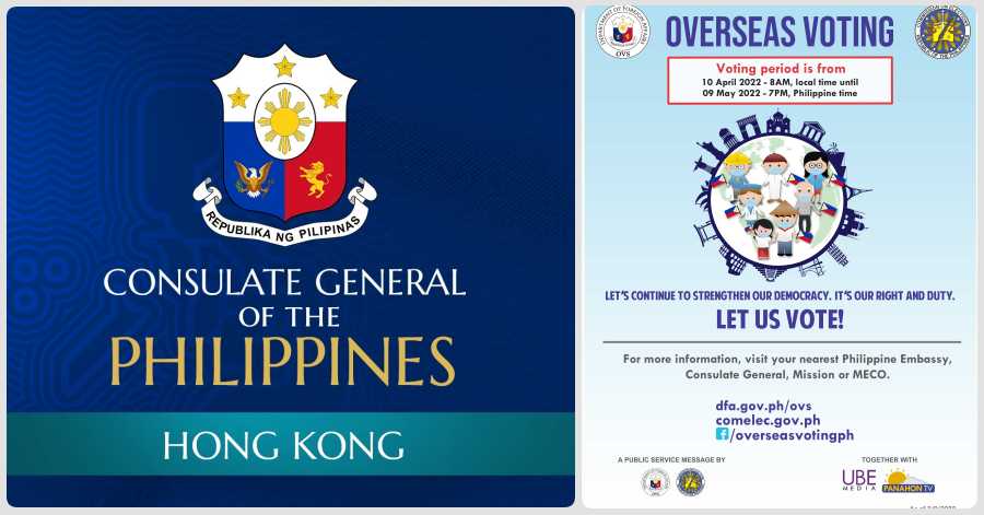 Filipinos in Hong Kong can vote promptly and safely in the next elections by checking their identities against the list of certified overseas voters at the Philippine Consulate-General. 