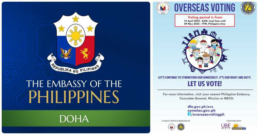 Filipinos residing in Qatar can vote in the next elections in a timely and secure way by validating their identity against the Philippine Embassy's list of certified overseas voters (CLOV). 