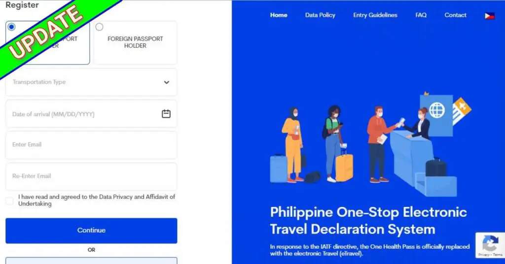 travel registration to philippines