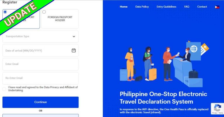 How To Process Etravel Registration Philippines The Pinoy Ofw 9752