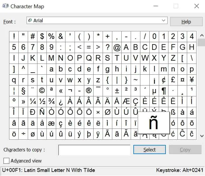 Enye (Ñ) - How to Type Enye on Keyboard