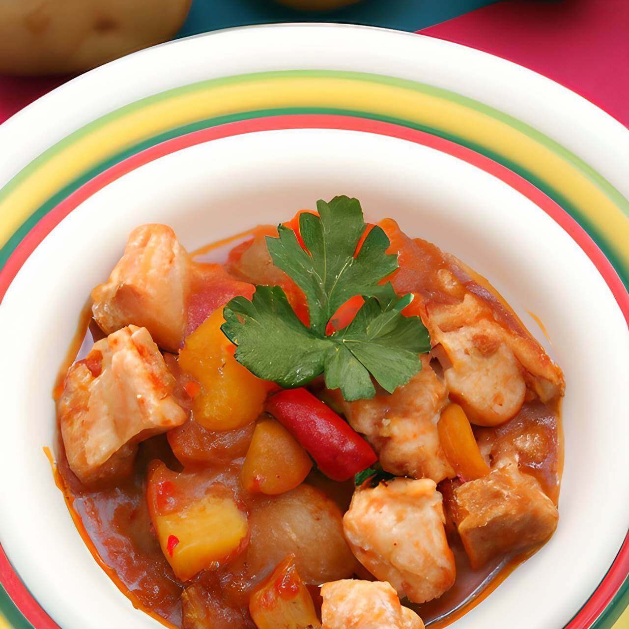 Filipino Pork Menudo dish