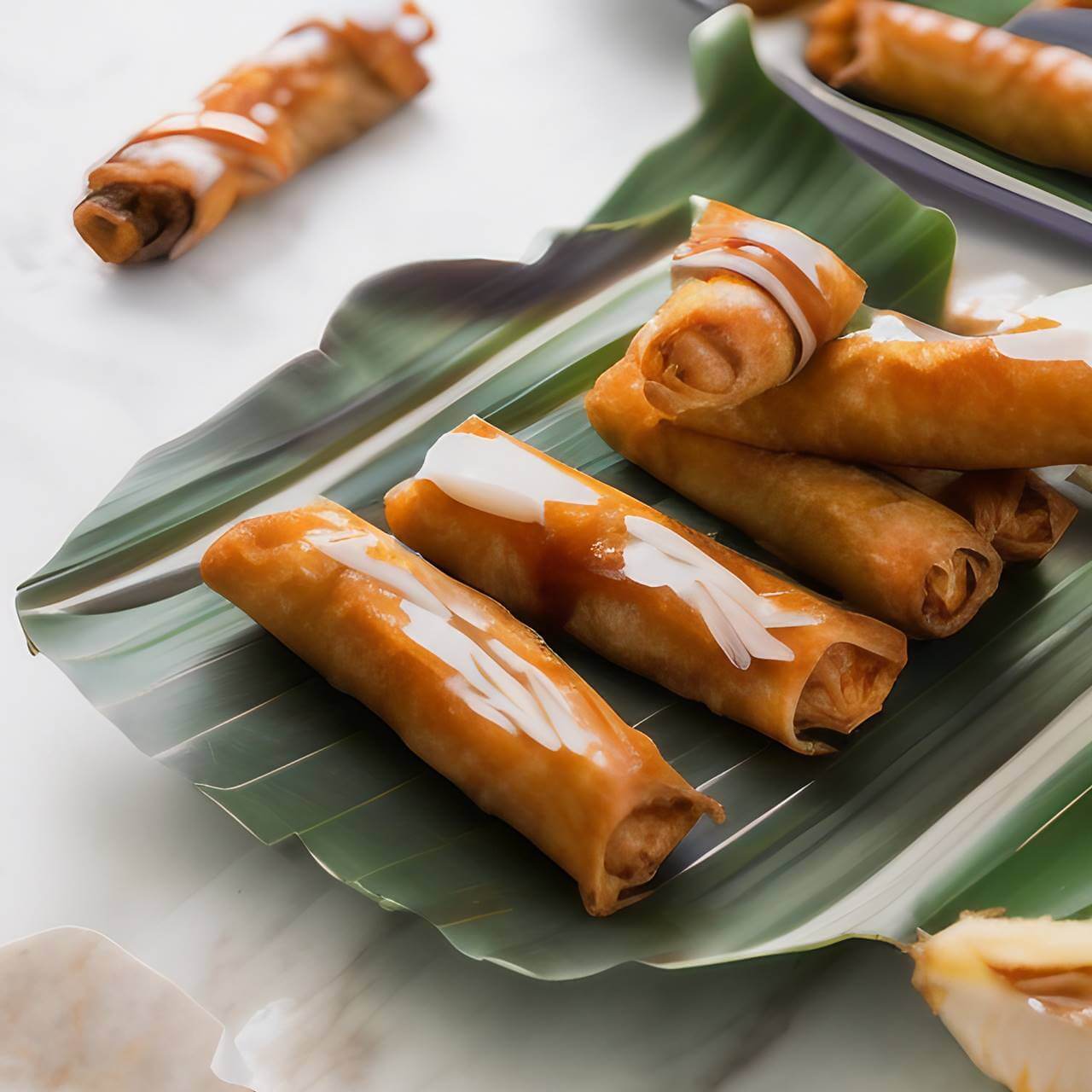 Filipino Turon dessert