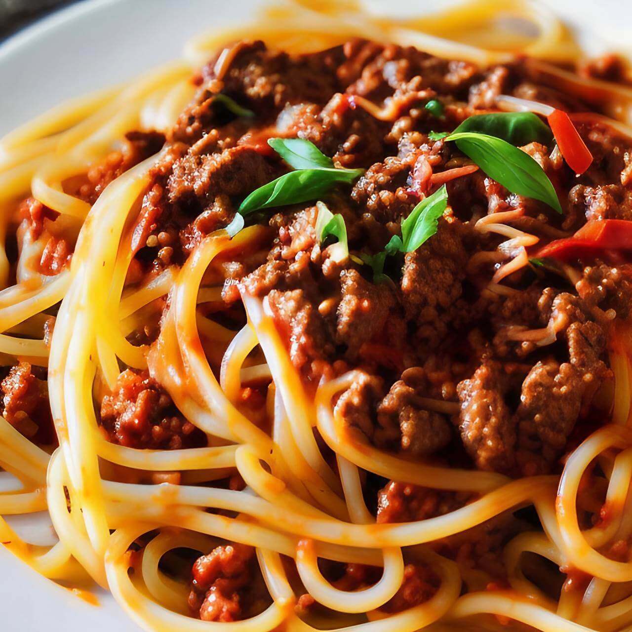 Pinoy-style Spaghetti meal