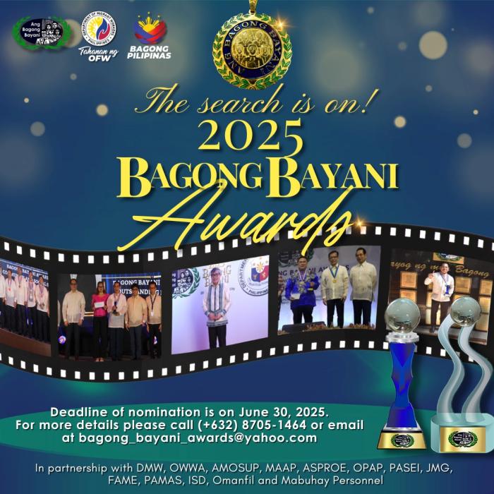 Bagong Bayani Awards How to Nominate