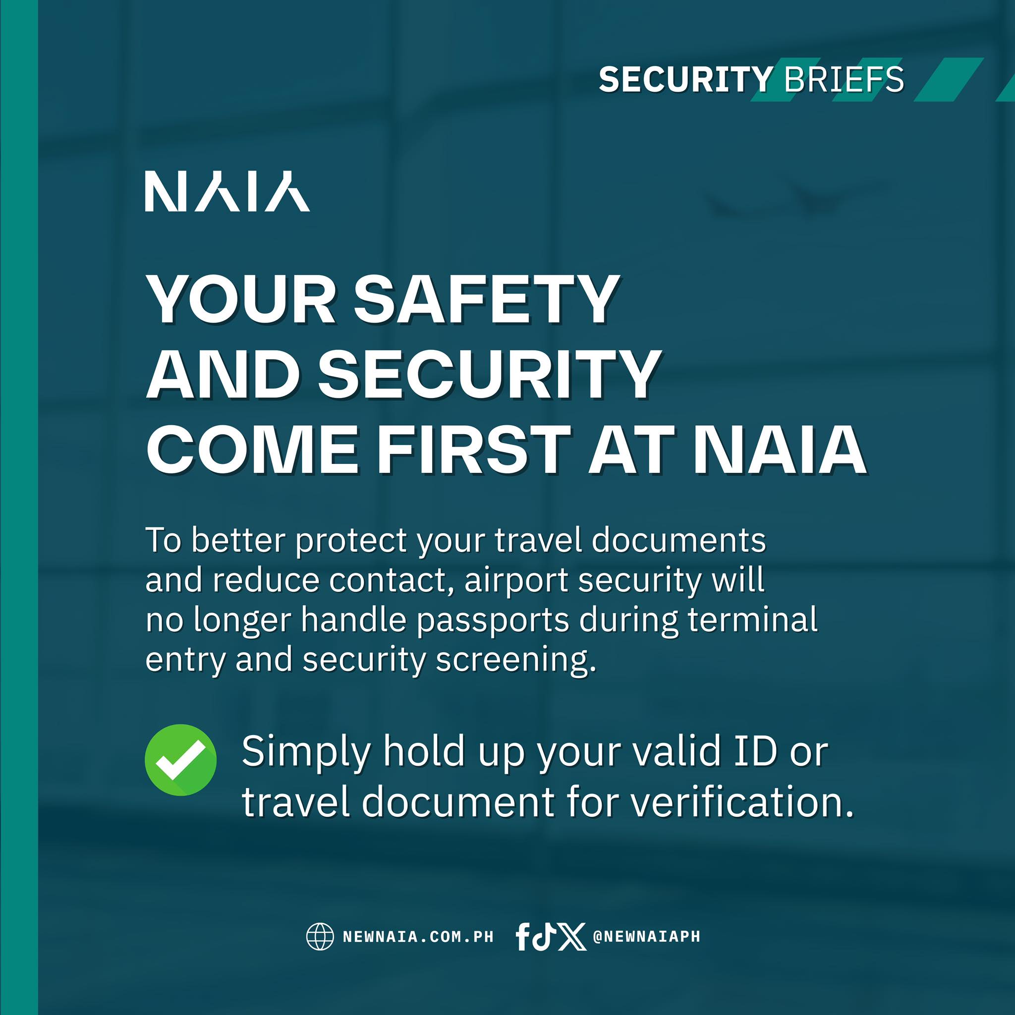 new NAIA PH post on travel documents to hold passport