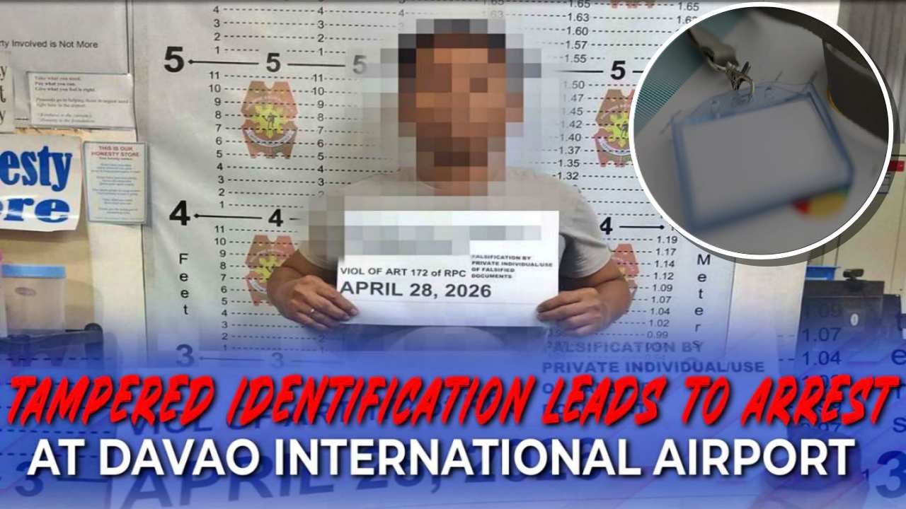 50-Year-Old Filipino Passenger Arrested for Tampered Documents at Davao International Airport